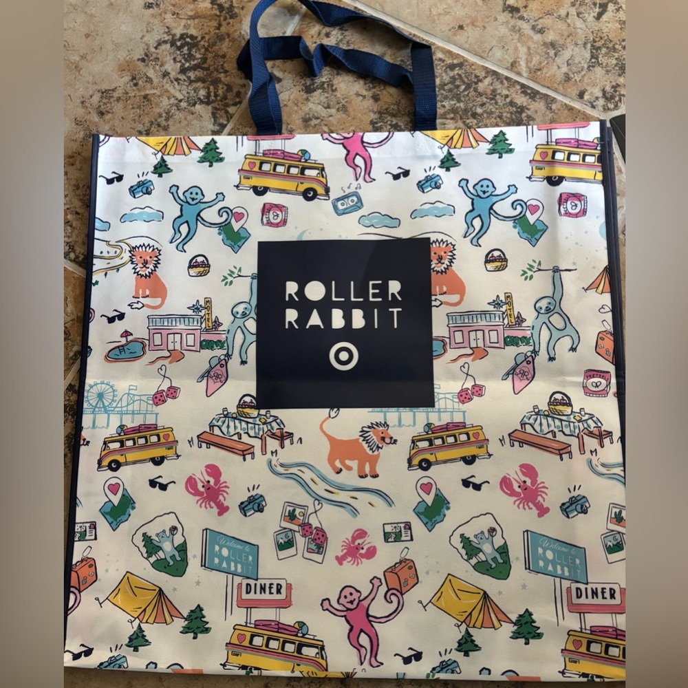 Roller Rabbit x Target Exclusive Shopping Bag very large  Brand New